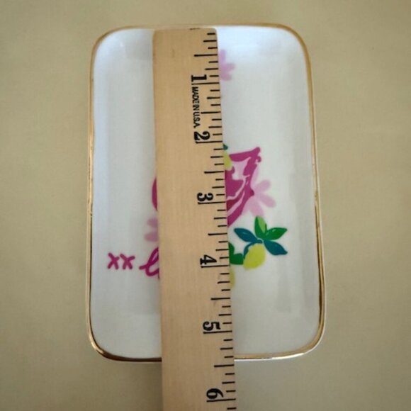 Lilly Pulitzer Trinket Dish Flamingo Motif - Picture 3 of 3